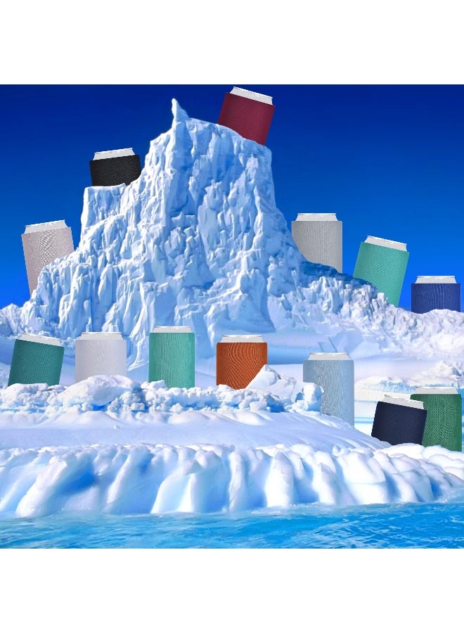 Kropsis Can Cooler Sleeves Blank Poly Foam (12, Black) - Image 3