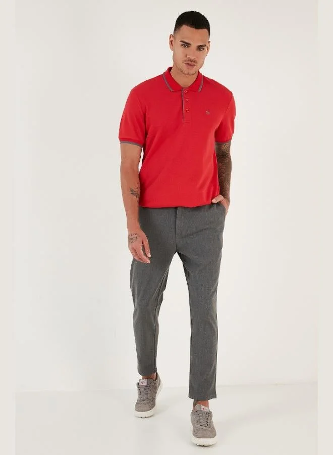 Buratti  Buratti Cotton Slim Fit Striped Detail Buttoned Polo Collar 3-Pack Men's T-Shirt 5902118S3 for Men | Best Price UAE