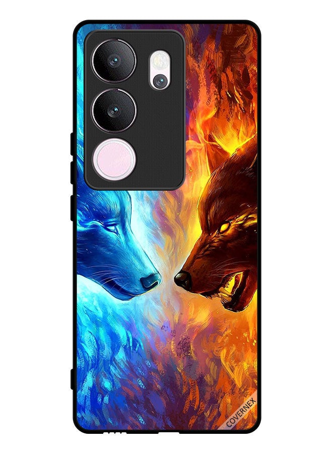 Covernex Protective Case Cover For vivo V29 Pro Water & Fire Wolf - Image 1