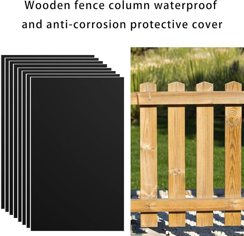 8 Pack Waterproof Fence Post Covers For 3 To 5 Inch Round Square Wooden Posts Rot Prevention - Image 3
