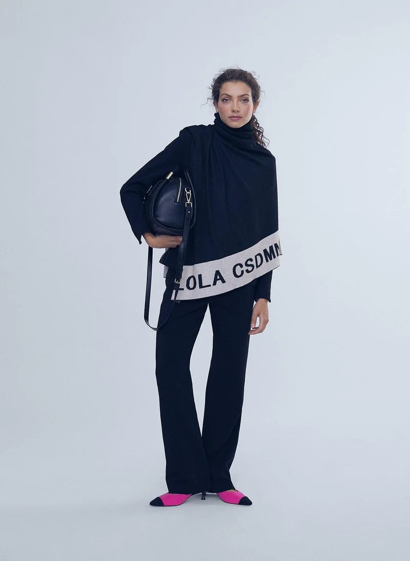 Lola Casademunt Asymmetric knit cape