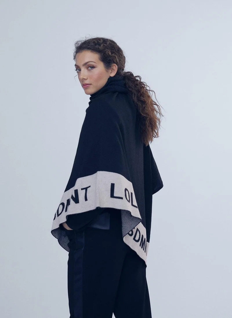 Lola Casademunt Asymmetric knit cape