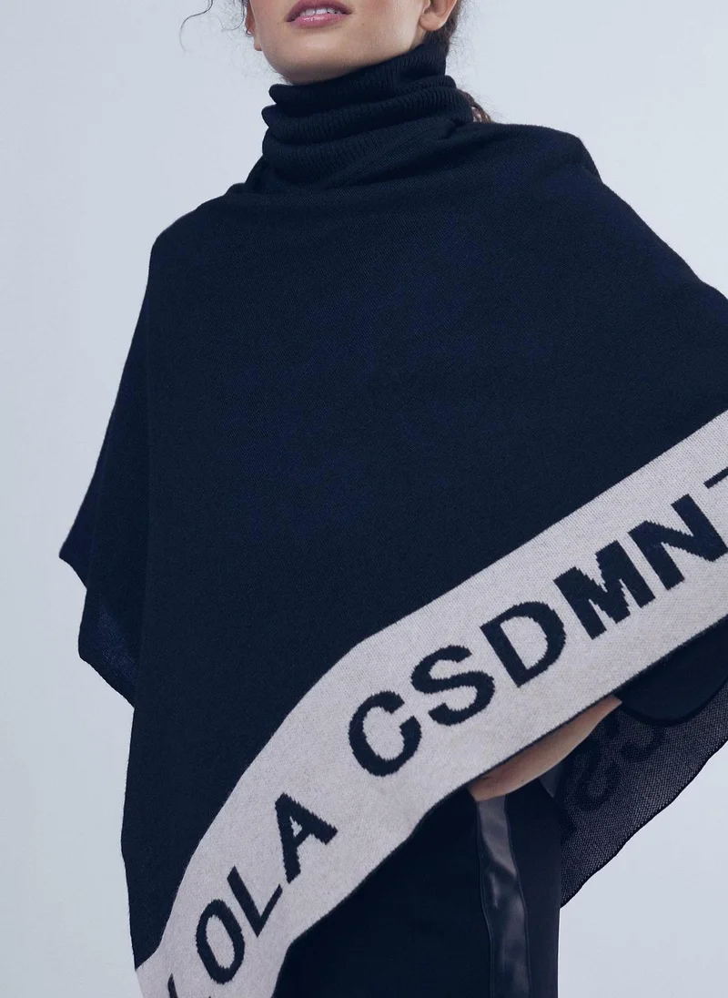 Lola Casademunt Asymmetric knit cape