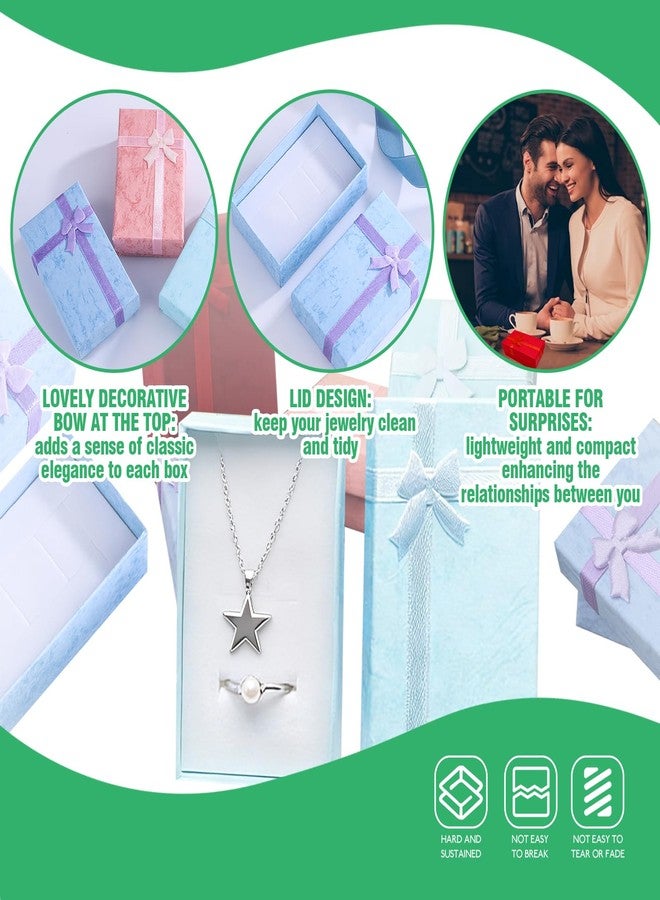 Yauhar 35Pcs 2 x 3.1 x 1.1 Inch Gift Boxes with Bow Knot Assorted Set, 7 Color Cardboard Empty Present Displaying Box with Lids for Birthdays Anniversaries Weddings - Image 5