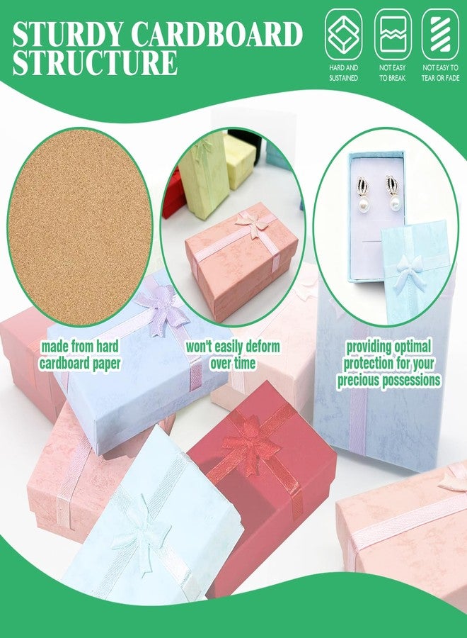 Yauhar 35Pcs 2 x 3.1 x 1.1 Inch Gift Boxes with Bow Knot Assorted Set, 7 Color Cardboard Empty Present Displaying Box with Lids for Birthdays Anniversaries Weddings - Image 3