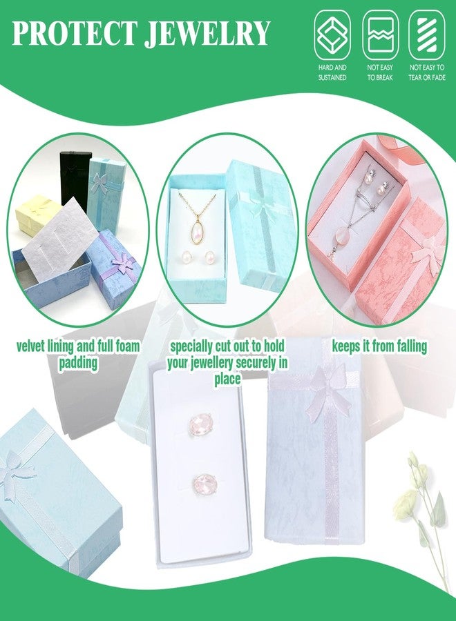 Yauhar 35Pcs 2 x 3.1 x 1.1 Inch Gift Boxes with Bow Knot Assorted Set, 7 Color Cardboard Empty Present Displaying Box with Lids for Birthdays Anniversaries Weddings - Image 4