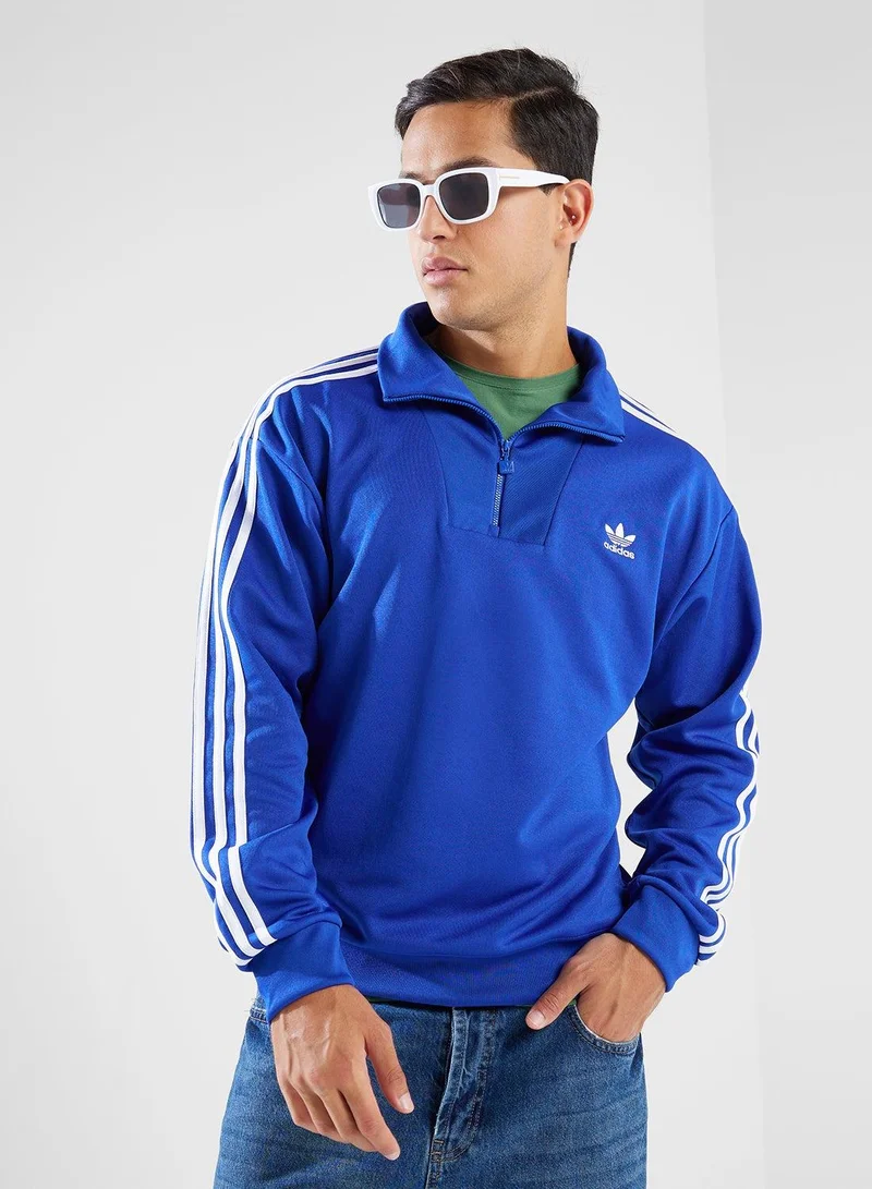 adidas Originals funnelneck TT Blue Originals Men TRACK TOPS