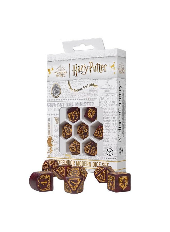 Q WORKSHOP Harry Potter Gryffindor Modern Dice Red - Image 1