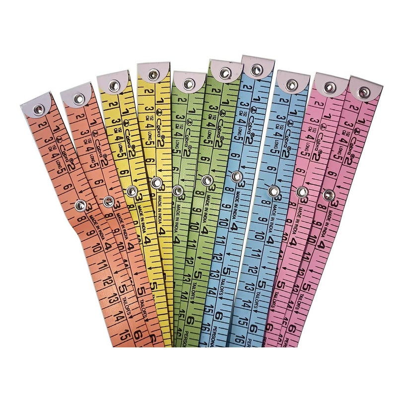 Dhruv Crafts Sewing Measuring Ruler Tape Body Measuring Ruler Sewing Cloth Tailor Measurement Tape Multicolored Pack of 2 - Image 2
