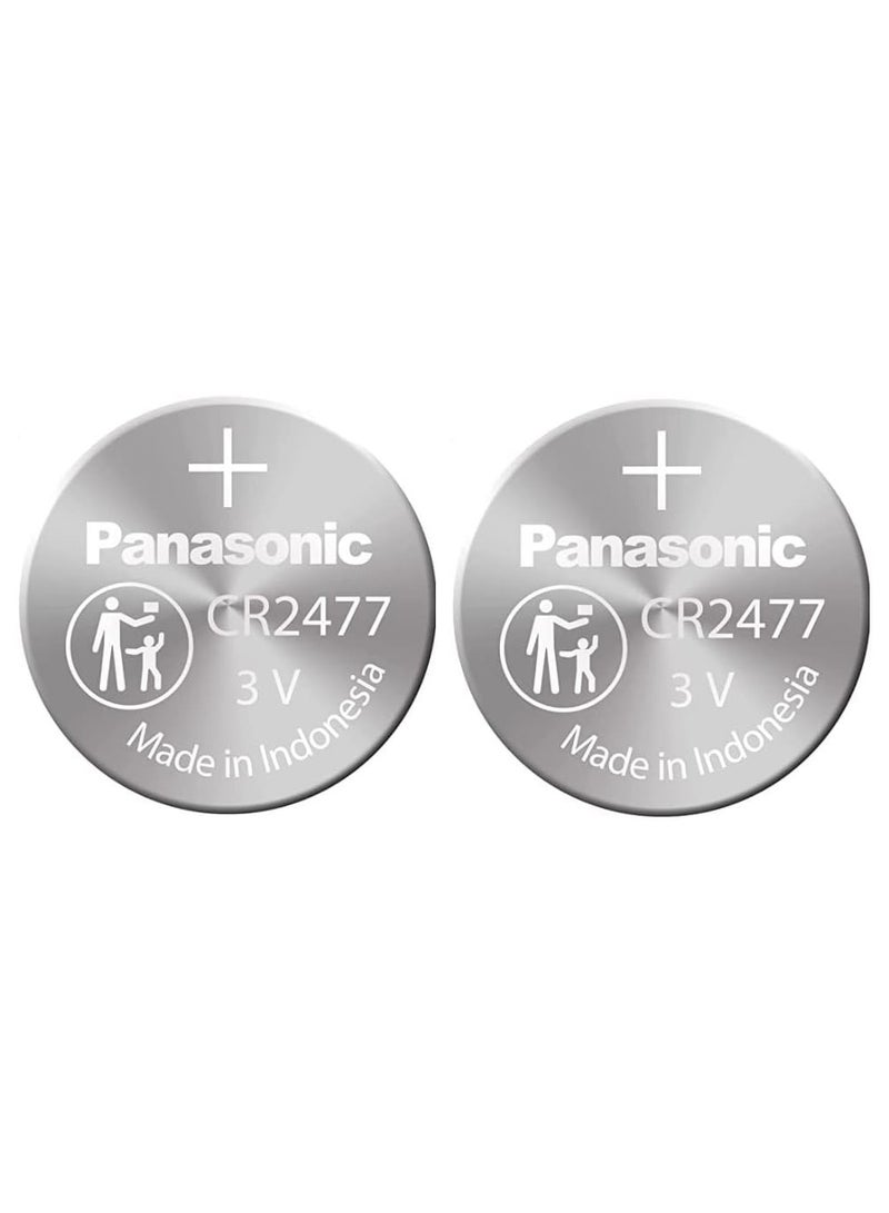 Panasonic 2-Pieces Panasonic CR2477 Lithium 3V Indonesia Batteries