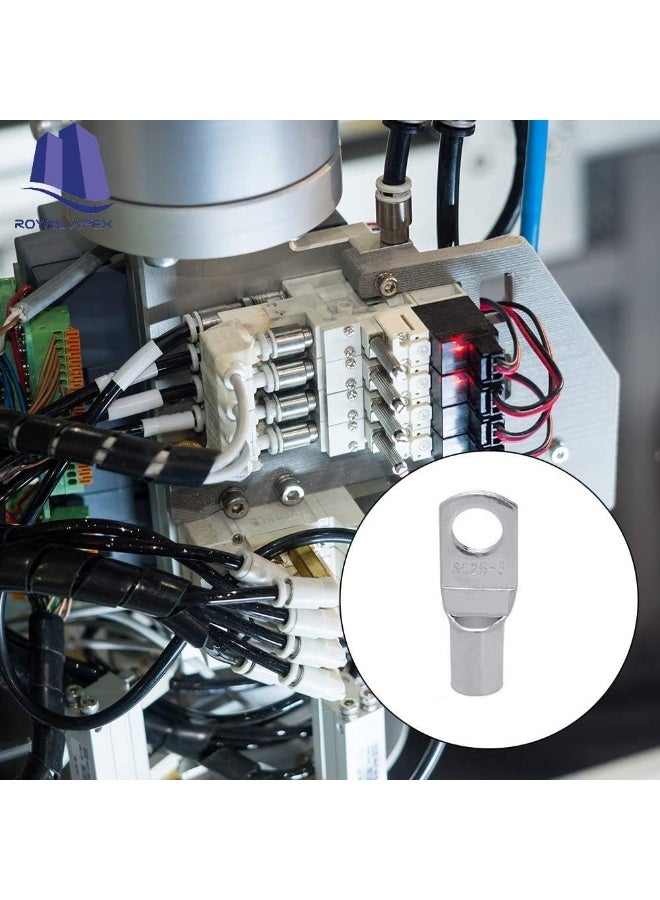 Royal Apex Copper Cable Lugs 10Pcs Set-Wire Terminals, Connector Cable Lugs Ring Battery Sc Terminals, For Marine, Solar, Automotive, Electric, Home Applications Etc (Hole Size 12Mm, Cable Size 16Mm) - Image 5