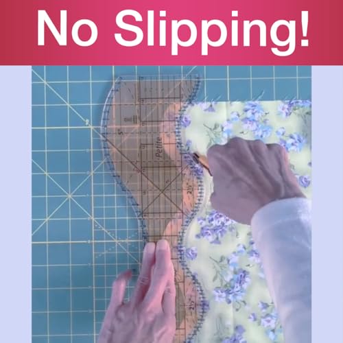 Guidelines4quilting Grip Strips - Non Slip Solution for Your Quilting Rulers and Templates - Crystal Clear, Peel and Stick Strips, 6 per Package. Repositionable and Leaves No Residue. Made in USA - Image 4