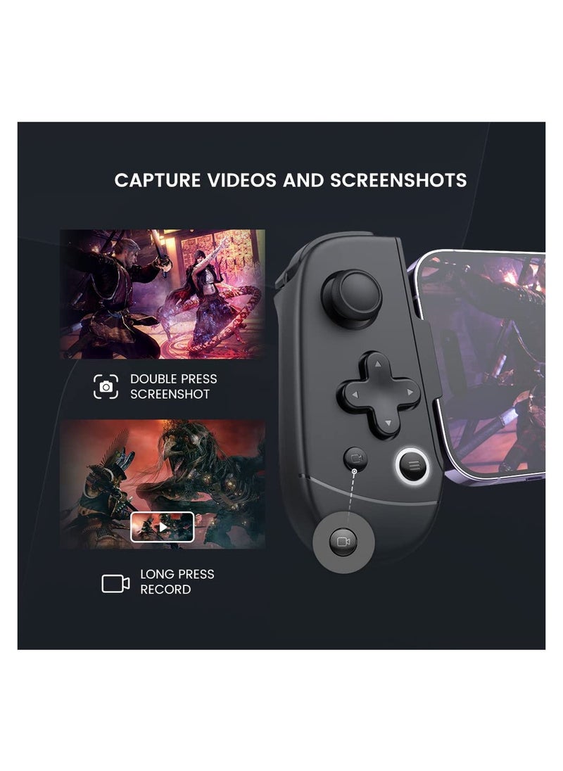 LEADJOY - M1B Mobile Game Controller for iPhone - Play Xbox, GeForceNOW, Genshin Impact, Diablo Immortal, Call of Duty, Apex- Passthrough Charging- Ultra Low Latency - Image 1