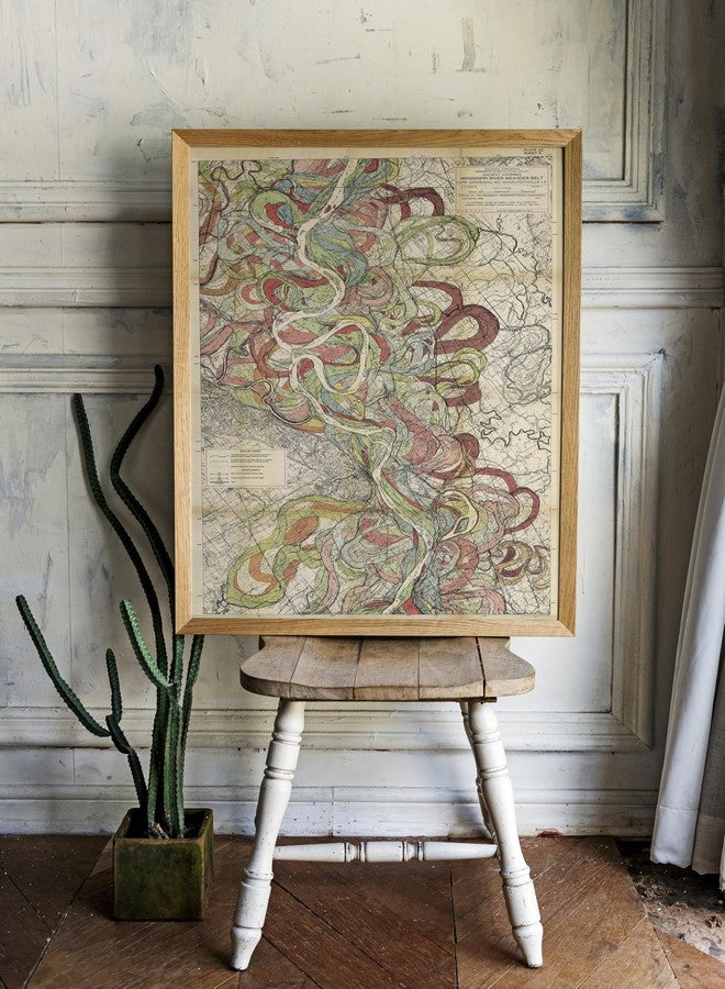 ArtCantHurtU Sheet 6-1944 Mississippi River Map - River House Decor Wall Art Gifts - Harold Fisk Ancient River Meander Alluvial Valley Poster Mississipi Mississ Missipi 16x23 inches Unframed. - Image 4