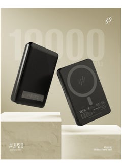 Wireless Power Bank 10000 mAh Power, Wireless With MagSafe Portable Charger, Pocket Size, USB and USB C  Input And Output, Support 20W Fast Charging
