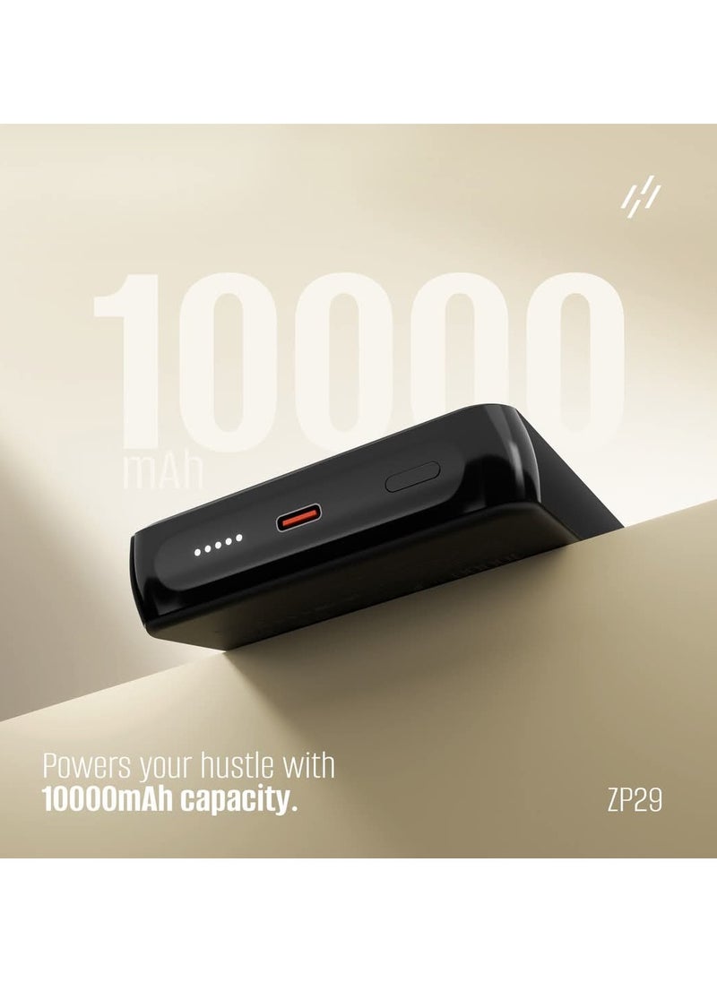 HEATZ - Wireless Power Bank 10000 mAh Power, Wireless With MagSafe Portable Charger, Pocket Size, USB and USB C  Input And Output, Support 20W Fast Charging - Image 1