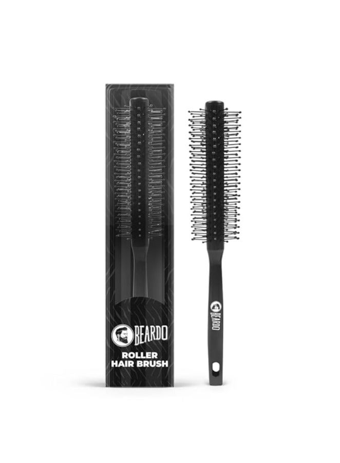 Beardo Roller Hair Brush For Men | Perfect Tool for Efficient Blow Drying, Adding Curls, Waves & Volume | Smoothening & Volumizing comb for Men |Men Accessorie | Lightweight - For All Hair Types - Image 1