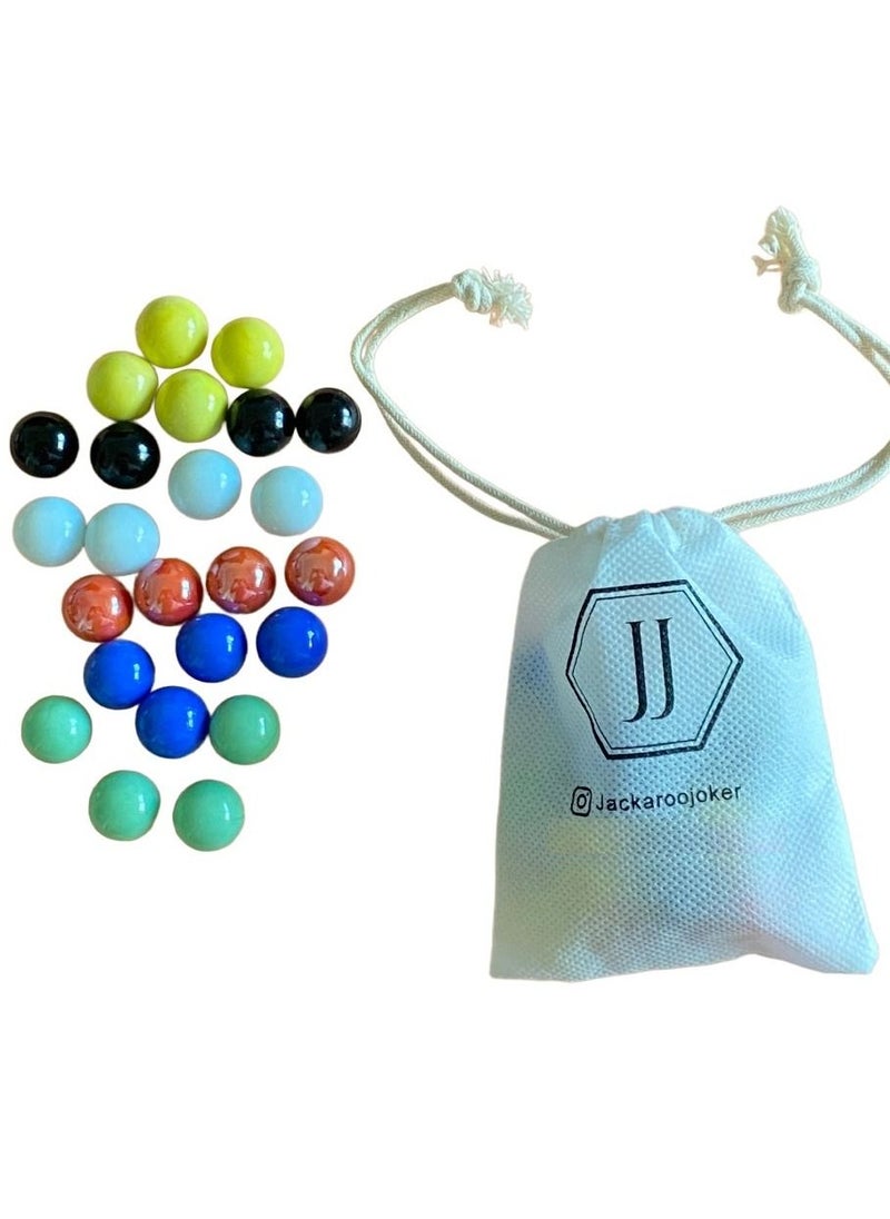JACKAROOJOKER - Jackaroo Double Sided Board Game For 4 And 6 Players With Marbles And Cards - Image 1