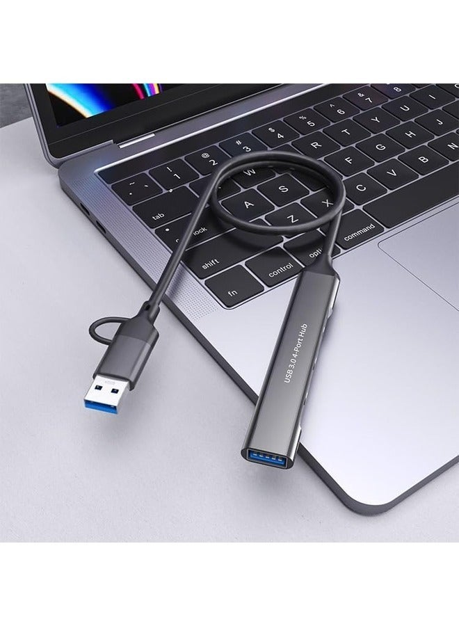 UCA9703S 4-in-2 USB 3.0 & Type-C Docking Station – Dual Type-C & USB Hub for Enhanced Connectivity  - Image 2