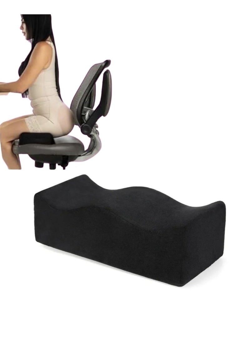 Butt Lift Pillow After Surgery Seat Cushion for Sitting and Driving Post Recovery Booty Foam (Black) - Image 1