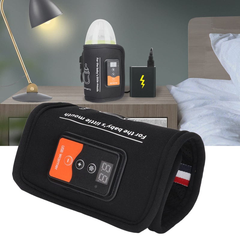 YOSOO Bottle Warmer, Milk Warmer Bag Constant Temperature Quick Heating with LCD Display and Accurate Temperature Control Car Heat Thermal Breast USB Bottle Warmer for Home Outdoor Indoor Traveling Driving - Image 2