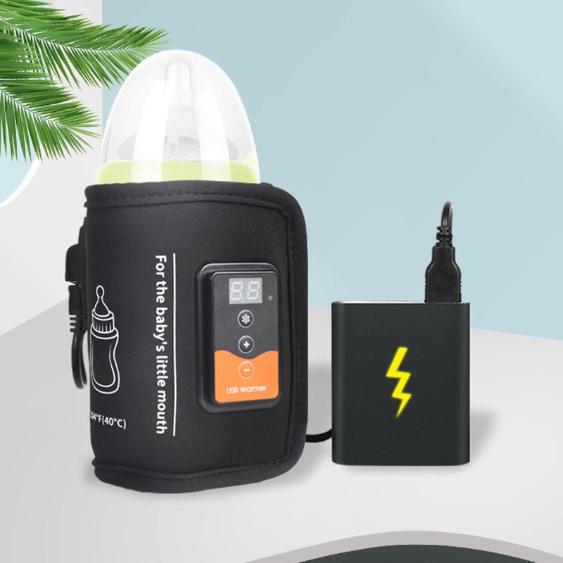 YOSOO Bottle Warmer, Milk Warmer Bag Constant Temperature Quick Heating with LCD Display and Accurate Temperature Control Car Heat Thermal Breast USB Bottle Warmer for Home Outdoor Indoor Traveling Driving - Image 5