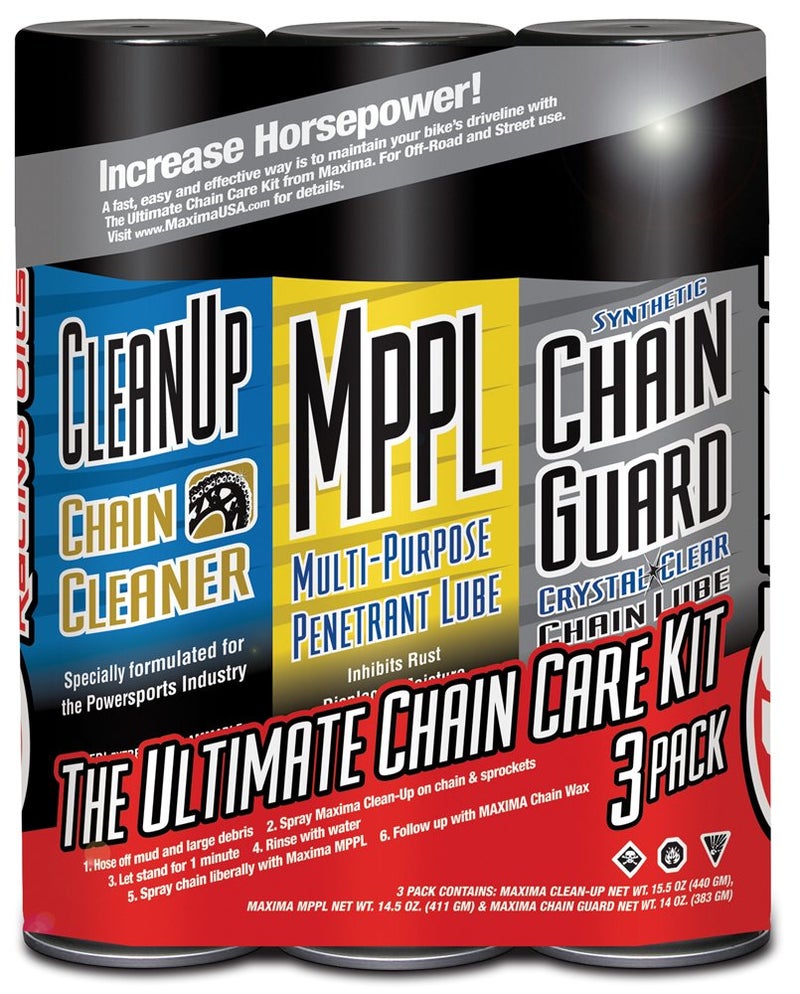 Maxima Syn Chain Guard Ultimate Chain Care Combo Kit 3Pack Aerosol