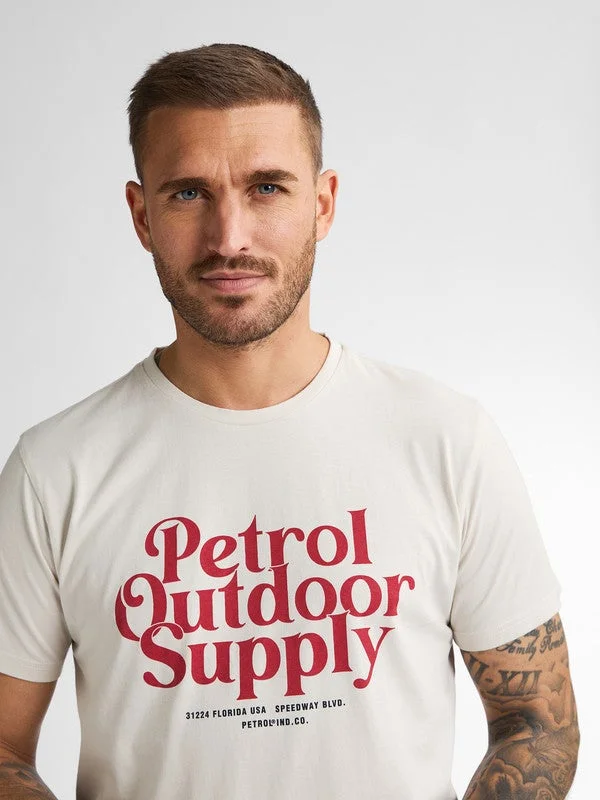 Petrol Industries 0112-Seashell Men T-Shirt SS Classic Print for Men | Best Price UAE