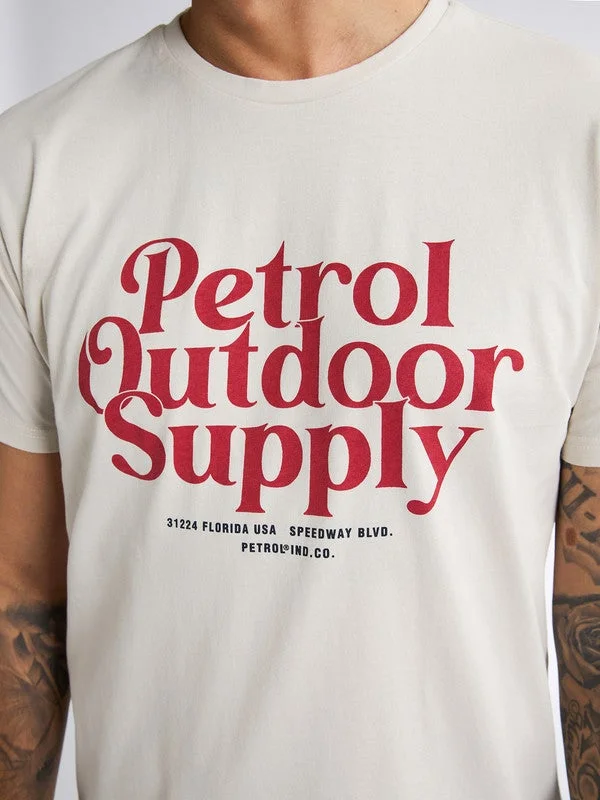 Petrol Industries 0112-Seashell Men T-Shirt SS Classic Print for Men | Best Price UAE