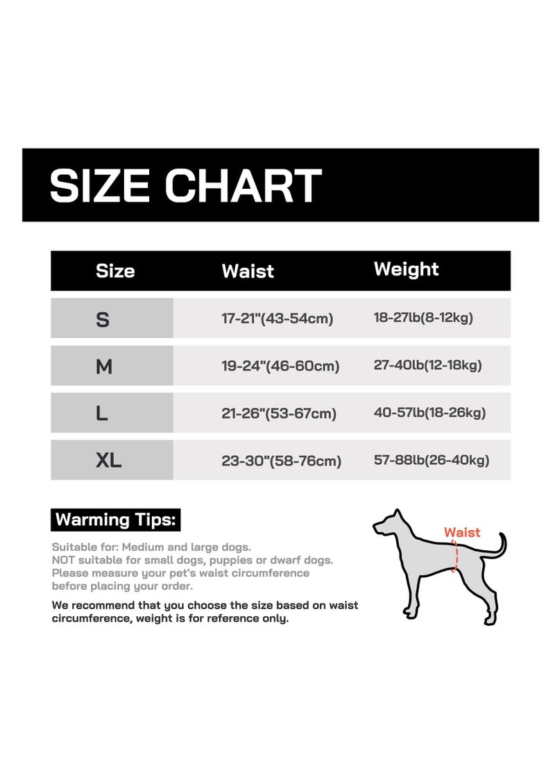 Zikra Dog Lift Harness, Dog Sling for Medium Large Dogs, Adjustable Dog Support Harness for Back Legs, Comfy Design Pet Harness with Padded for Elderly, Injured, Arthritic, Senior, Disabled Dogs - Image 4