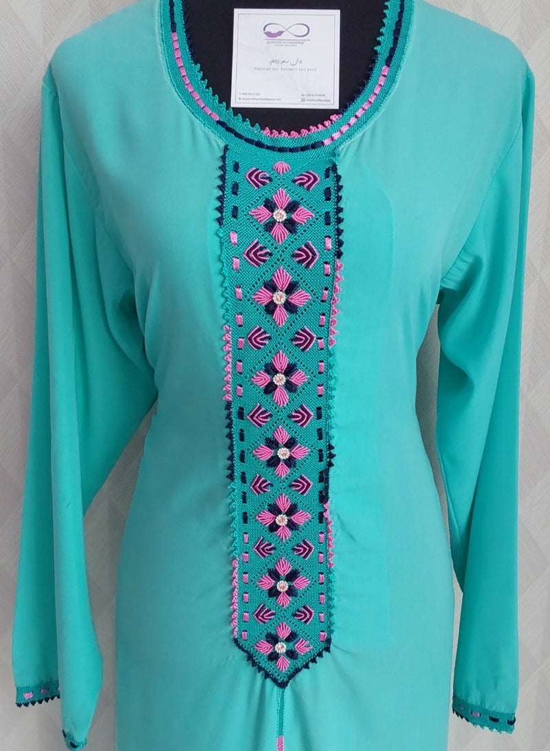 ALREESH ALBANAFSAJI DRESS BLUE