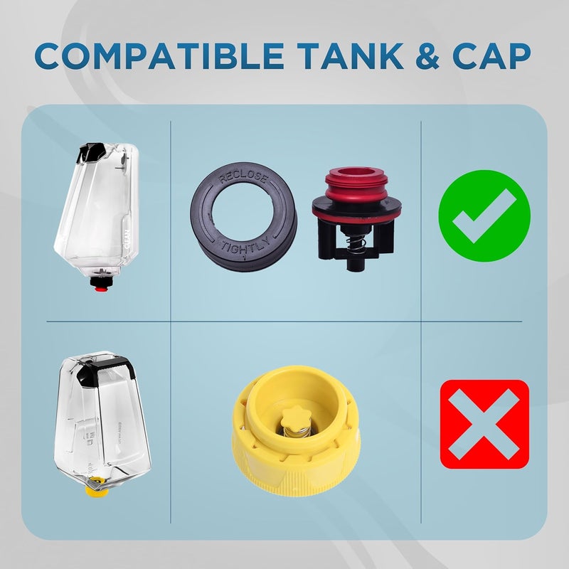 Selgo Replacement Clean Tank With Cap for Bissell TurboClean PowerBrush Pet Carpet Cleaner Machines - Part #1623828 | Compatible with Models 2987 2910 2190W 2806, 28062, 28068, 29878, 29879 - Image 2