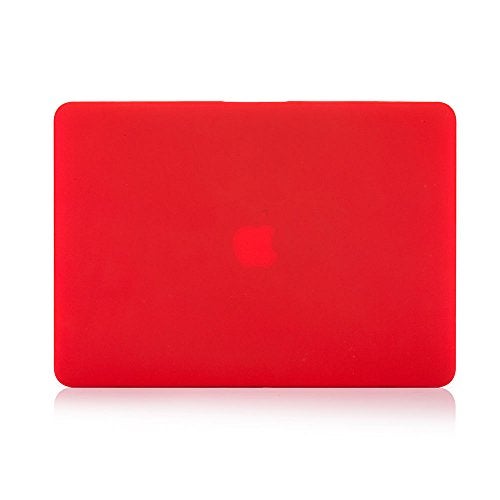 RUBAN Case Compatible with MacBook Pro 13 inch 2015 2014 2013 2012 (A1502 & A1425 Models), Plastic Hard Shell Case & Keyboard Cover for Old Version MacBook Pro Retina 13 Inch, Red - Image 3