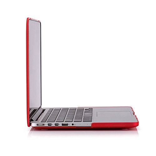 RUBAN Case Compatible with MacBook Pro 13 inch 2015 2014 2013 2012 (A1502 & A1425 Models), Plastic Hard Shell Case & Keyboard Cover for Old Version MacBook Pro Retina 13 Inch, Red - Image 5
