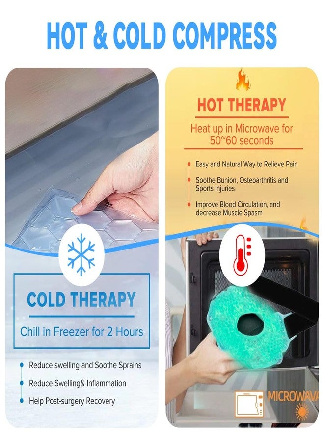 Couleurs Cooling Knee Brace Adjustable, Ice Pack for Knee Injuries, Reusable Hot Cold Therapy Wrap for Joint Pain Arthritis Meniscus Tear, Sprains & Swelling, 2 Packs (Green) - Image 5