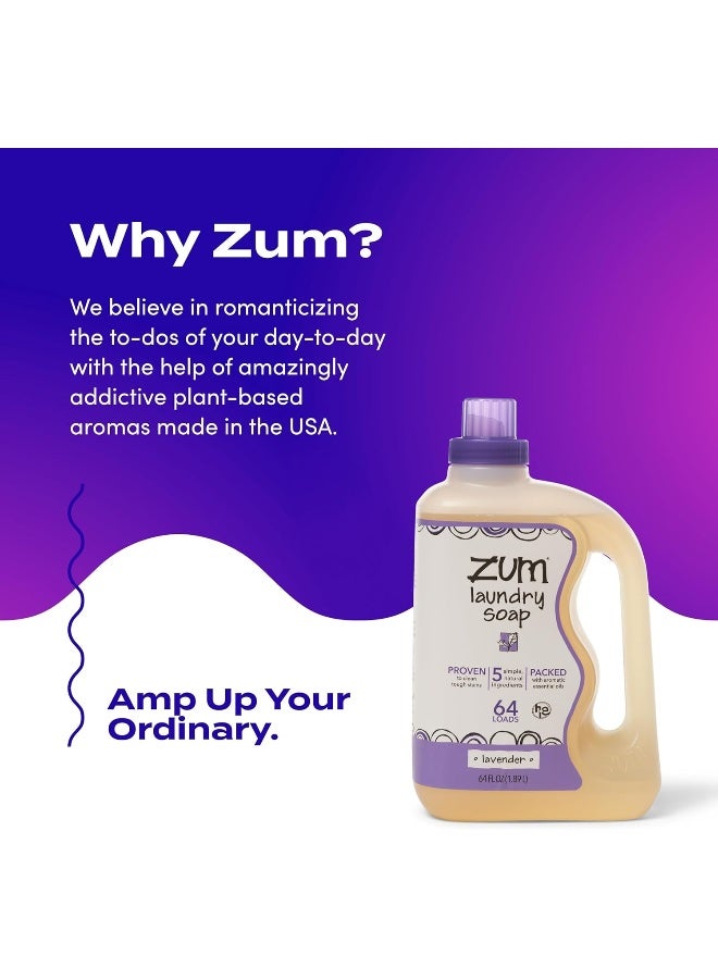 Zum Indigo Wild Lavender Clean Laundry Soap 64 Oz, 1 Count - Image 5