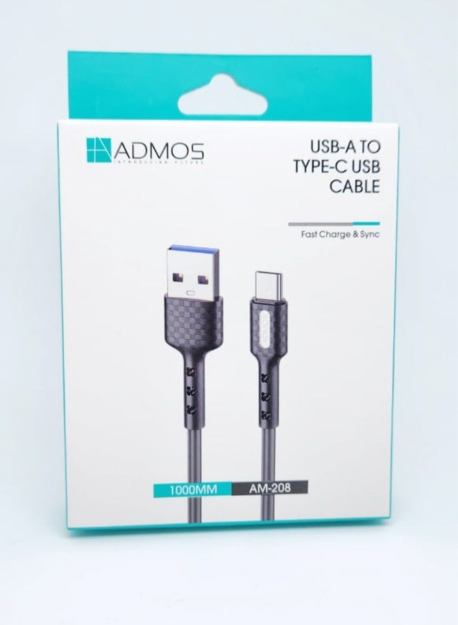 Admos USB Charging Cable For Type-C 1Meter - Image 2