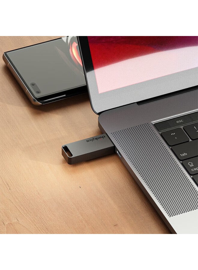 Thinkplus Lenovo 32Gb Usb3.1 Flash Drive For Office Business Mini Portable Metal Flash Drive Gray Tu100 Series - Image 3