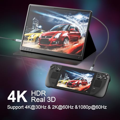 Answin كابل أنسوين USB C إلى Mini HDMI 6FT (ليس HDMI)، 4K@30Hz/2K@60Hz من نوع C إلى Mini HDMI لماك بوك، آيباد برو، آيفون 15/16/17، جالاكسي S25، ستيم ديك، ROG Ally، لابتوب إلى شاشة محمولة - Image 2