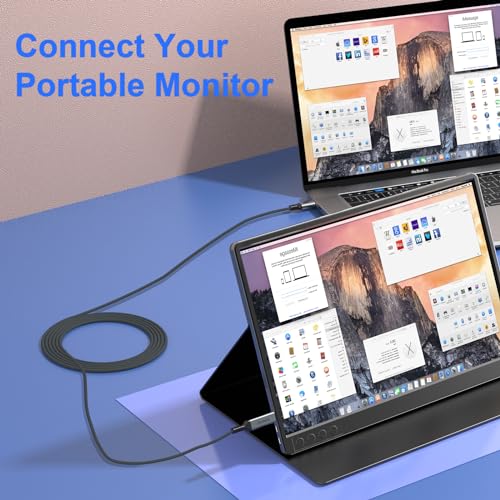 Answin كابل أنسوين USB C إلى Mini HDMI 6FT (ليس HDMI)، 4K@30Hz/2K@60Hz من نوع C إلى Mini HDMI لماك بوك، آيباد برو، آيفون 15/16/17، جالاكسي S25، ستيم ديك، ROG Ally، لابتوب إلى شاشة محمولة - Image 3