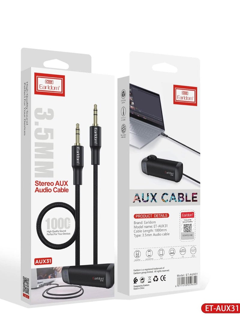 Earldom 3.5 AUX Audio Cable 100Cm Compatible With All Devices  - Image 2