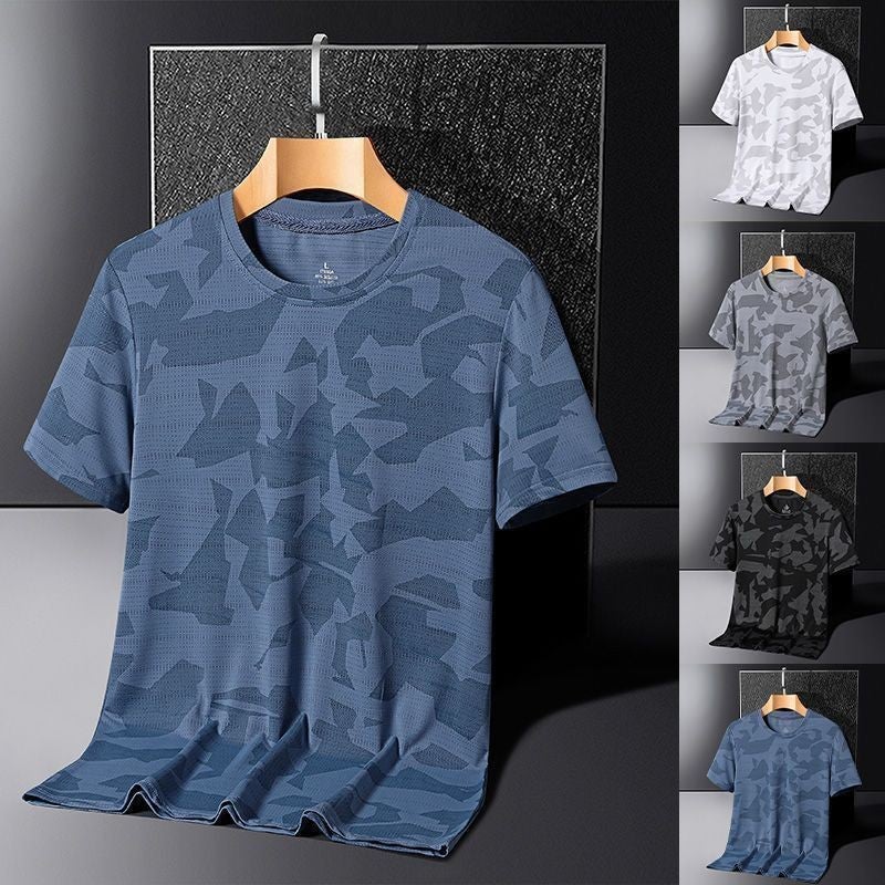 2024 Men'S Short-Sleeved T-Shirt Trendy Thin Crewneck Loose Youth Leisure Youth Popular - Image 2
