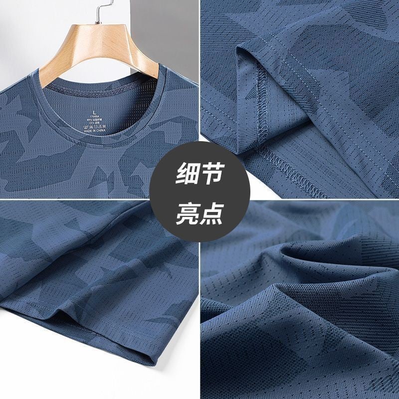 2024 Men'S Short-Sleeved T-Shirt Trendy Thin Crewneck Loose Youth Leisure Youth Popular - Image 3