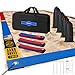 XXXYYY Upgraded Professional Beach Volleyball Lines for Sand 2 inch Better Visible Upgraded Weather Resistance Stainless Anchors Sand Bags Standard 263 X 526 Patriotic Red Blue - Image 3
