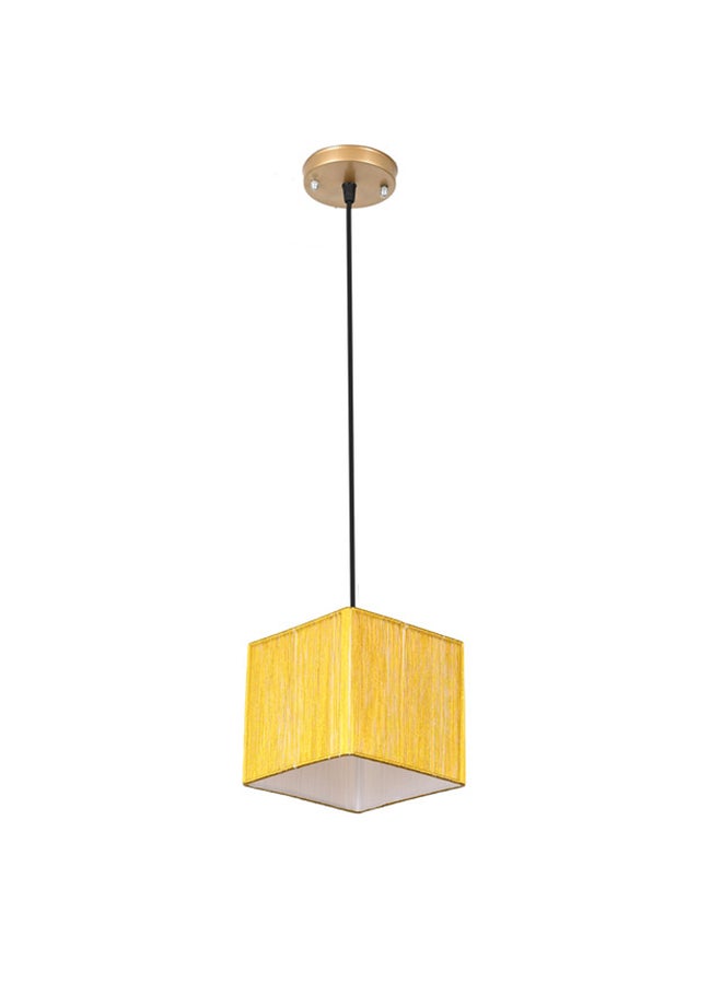 الروضة للإضاءة معلقة شابو 1 لمبة | حديث ديكور LED E27 معلقة مصباح سقف اضاءة داخلية مصباح معلق دلاية سقف مودرن | مناسبة لأي غرفة | | اللون: ذهبي | المقاس: 70x14 سم