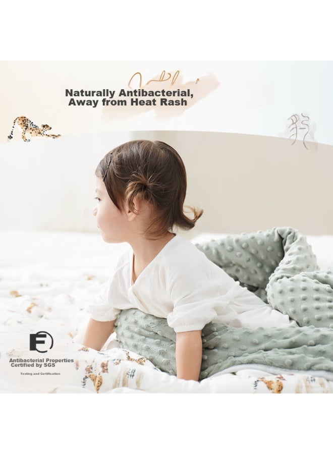 Cutelife Comforting Bean Quilt, Velvet Blanket, Silkworm Pupa Protein Cotton, Baby Coverlet, Autumn And Winter Seasonal Quilt, Dian Dian Chen Xing - Image 2