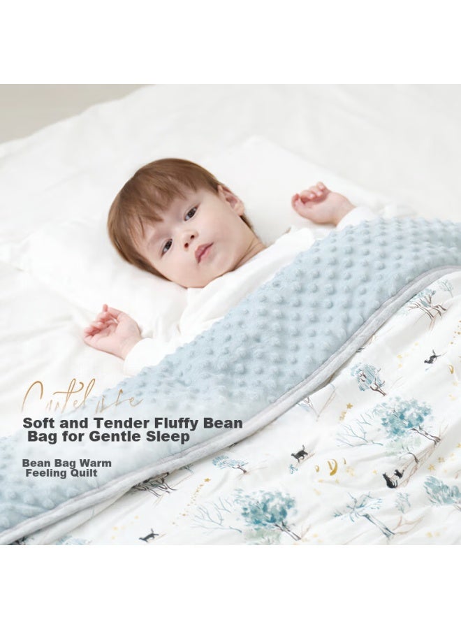 Cutelife Comforting Bean Quilt, Velvet Blanket, Silkworm Pupa Protein Cotton, Baby Coverlet, Autumn And Winter Seasonal Quilt, Dian Dian Chen Xing - Image 4