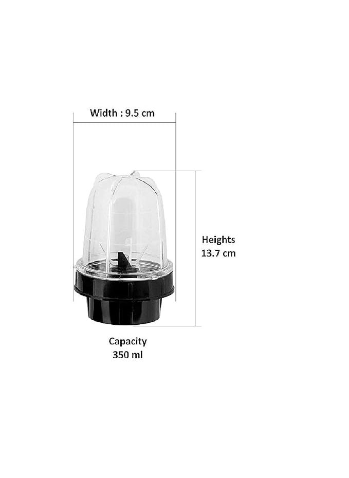Generic Bullet Juicer Small Jar Enhance Your Blending Experience with Versatile Mixer Juicer Jar Fruit Juice Shakes Protien Shake Blender with builtin Jar 350 ml  - Image 4