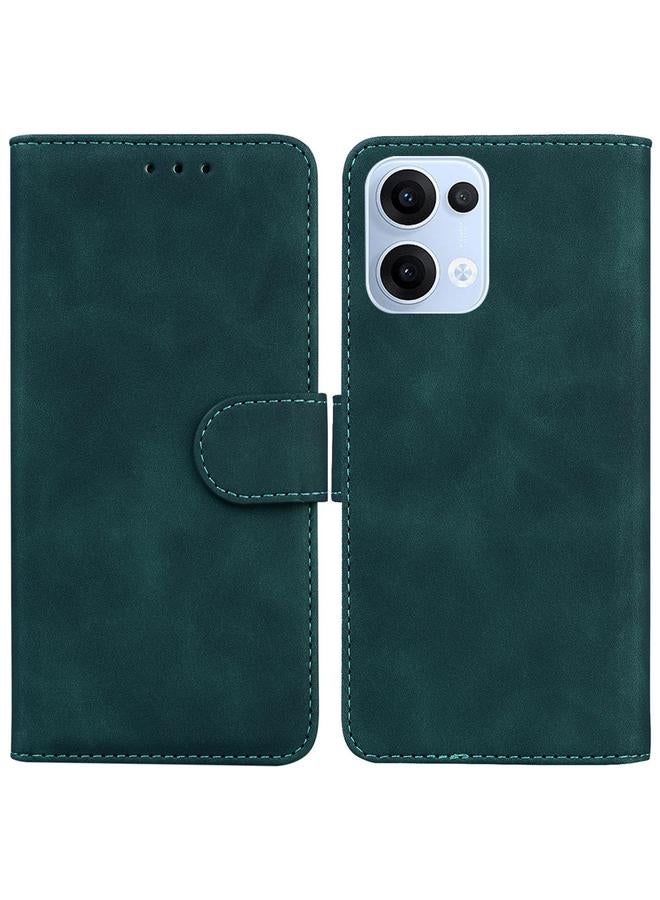 S-TOP Case For OPPO Reno13 Global Skin Feel Pure Color Flip Leather Phone Case - Image 1