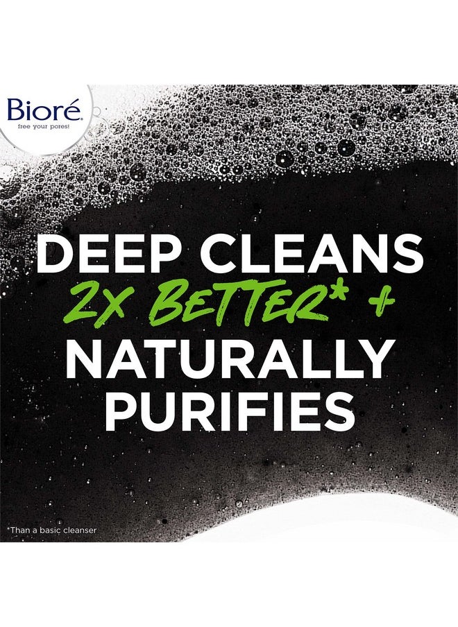 Biore Deep Pore Charcoal Daily Face Wash, 6.77 Fl Oz, With Deep Pore Cleansing For Dirt And Makeup Removal From Oily Skin  - Image 2